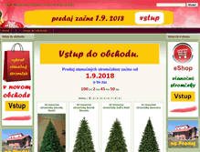 Tablet Screenshot of dekoracie-vianoce.sk